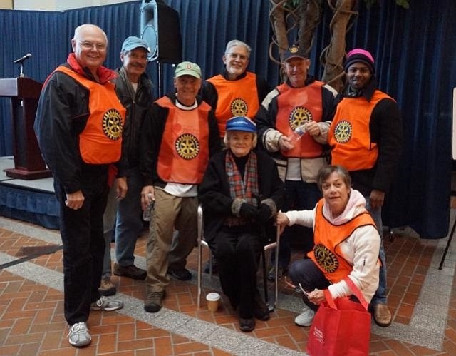 Vola Lawson, shown with members of the Alexandria Rotary Club at the 2013 Walk to Fight Breast Cancer, was a breast cancer survivor and founder of the walk that raised funds to provide mammograms to low-income city residents. Lawson died in 2013, and a memorial fund in her name will raise funds through several events scheduled throughout the month of October.
