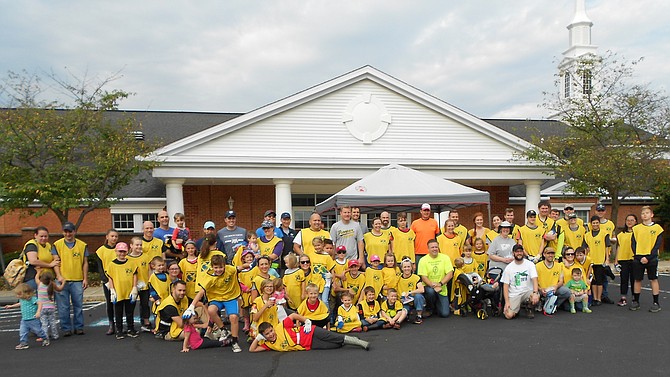 Eighty people, including children, picked up 987 pounds of trash: They are pictured in Kingstowne with Supervisor Jeff McKay (D-Lee District).