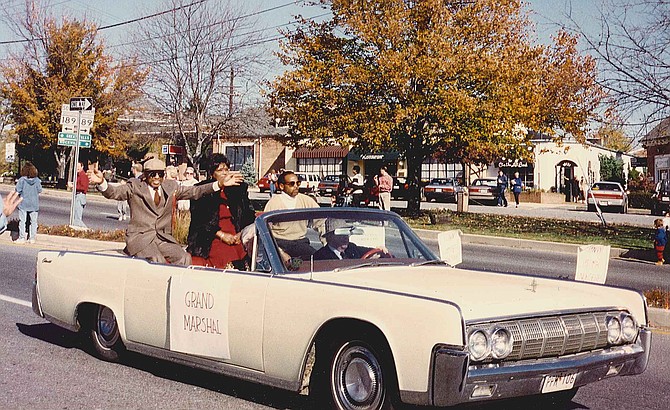 Leonard Proctor was grand marshal at an early Potomac Day parade.