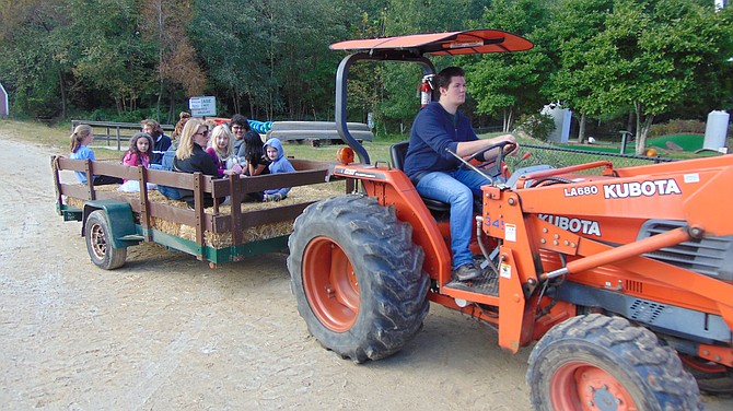 The Haunted Tractor pull went throughout Lake Accotink Park.