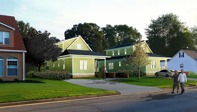 Clayborne 99th and 100th homes’ architectural rendering.