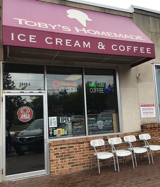 Toby's Handmade Ice Cream and Coffee Shop.