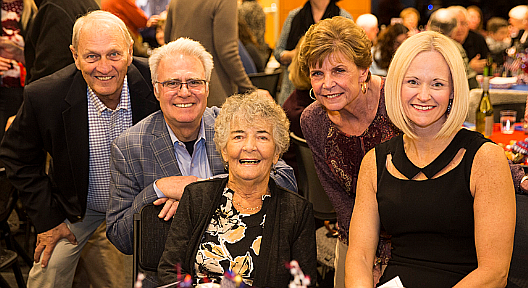 UCM will celebrate its 50th anniversary of service to the community throughout 2019. Honorary 50th Celebration Co-Chair Addy Krizek (center) is joined by (from left): Ken Disselkoen, UCM board chair; Tom Curcio and Elin Bohn, UCM board members and 50th Celebration co-chairs; and Alison DeCourcey, UCM executive director.