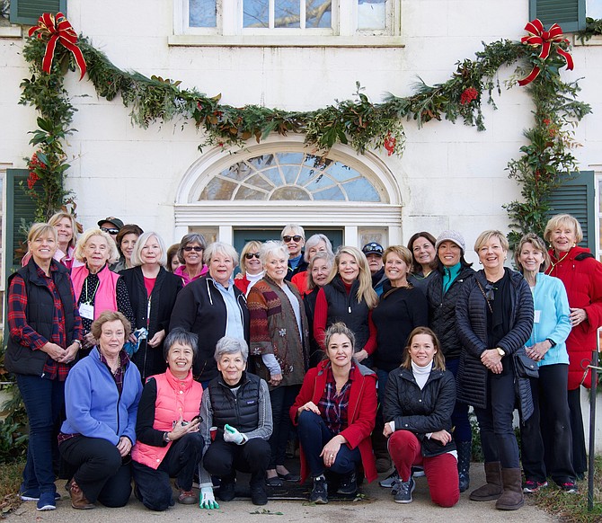 On Monday, the members of the Little Falls Garden Club continued the club’s 40-year tradition of decorating the Tavern at Great Falls for the holidays.