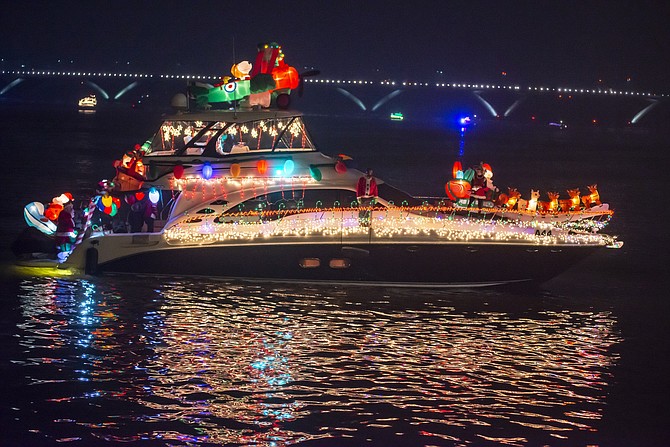 Kairos, with Captains Michael Bradford and Tipper Williams Bradford, took home the Most Animated prize with “Kairos Christmas on the Potomac” at the 19th annual Holiday Boat Parade of Lights Dec. 1 along the Potomac River.