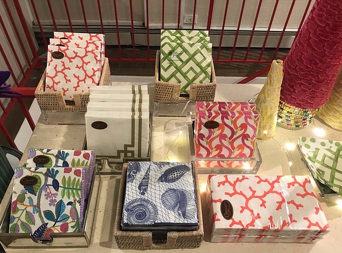 Stocking the guest bathroom with decorative, disposable guest towels can add a touch of elegance when getting a home ready for the holidays, says Todd Martz of Home on Cameron.