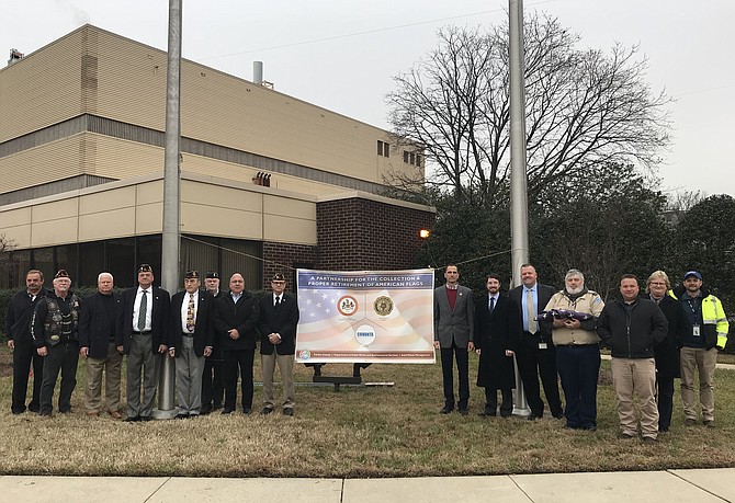 Covanta Fairfax hosted a formal flag retirement ceremony on Dec. 5.