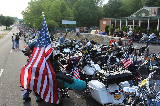 Cycles gather in Fairfax for Rolling Thunder.