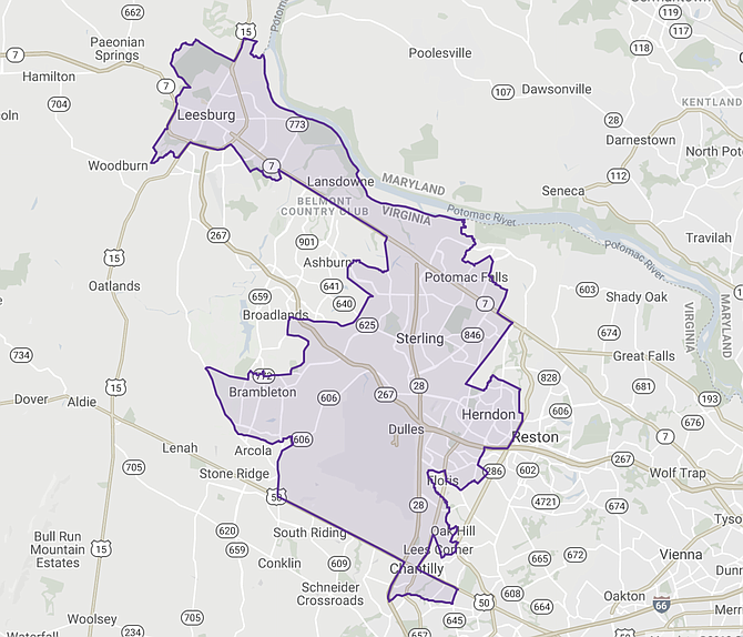 The 33rd Senate District stretches from Herndon and Dulles into Lansdowne and Leesburg.