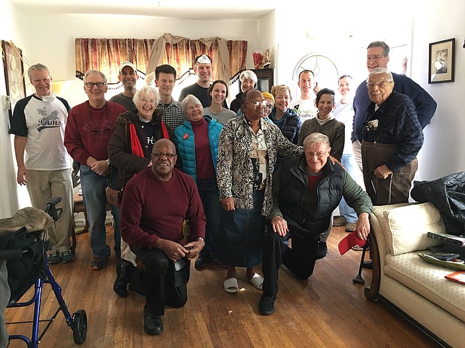 Volunteers from Emmanuel Episcopal Church assisted with home repairs.