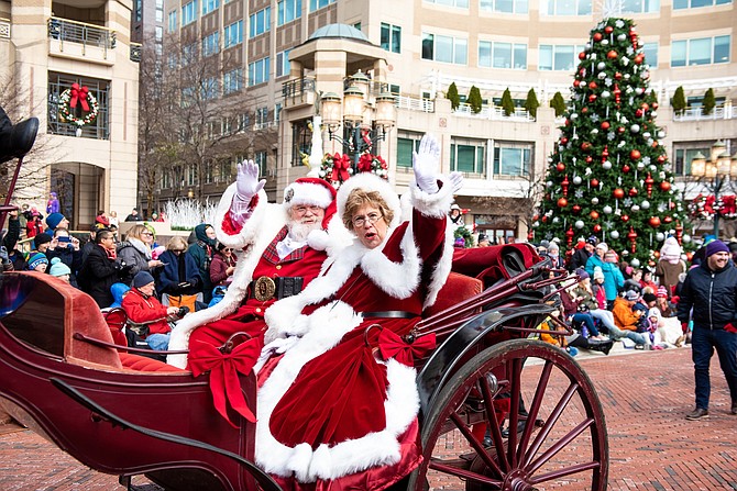 Santa & Mrs. Claus arrive at RTC Holiday Parade 2018 on Friday, Nov. 23.