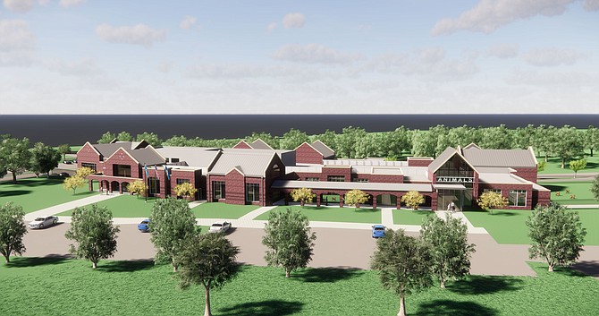 Renderings of South County Police Station & Animal Shelter.