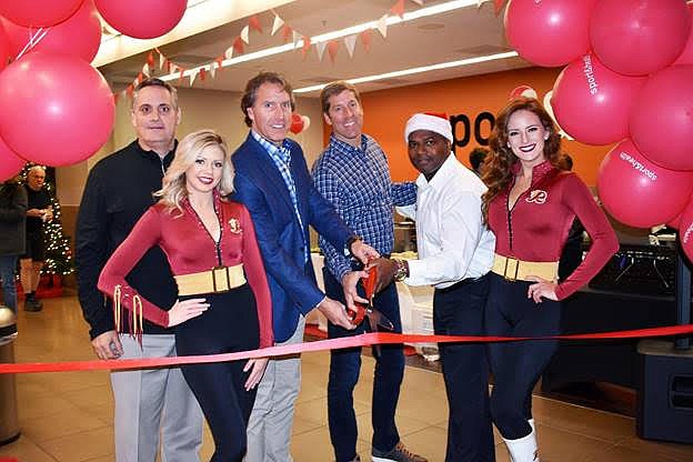 The ribbon was cut by Kirk and John Galiani, co-Chairmen of US Fitness, Paul Harris, the club’s General Manager, Brian Smith, Senior Vice President of Operations and the Redskins Ambassadors.