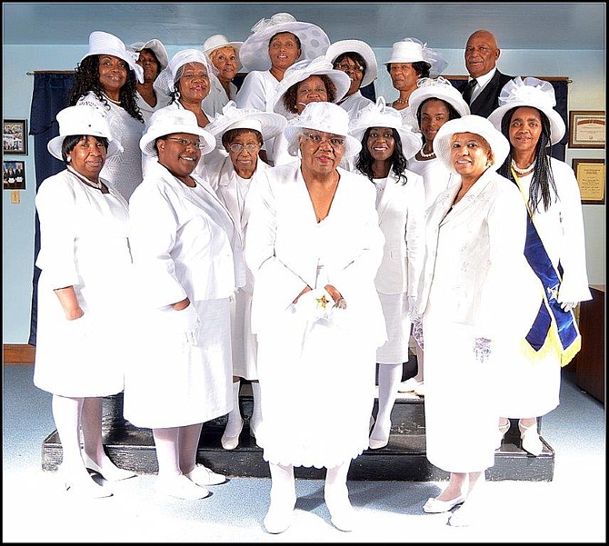 First row, from left, Pamela Moore, Aquila Biddle, Lillian Williams, Josephine Ford, Michelle Baldwin, Annette Fletcher, Rosie Ford; second row, Deborah Nelson, Linda Payton, Barbara Williams, Omeara Banks; third row, Lisa Logan, LaVerne Lewis, Shirley Ross, Lenore Biddle, Lorrie Smith, Tom Robinson, Joseph Parker (not pictured).