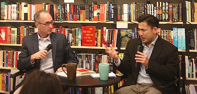 Scott Tong (right) joined in conversation at Politics and Prose by Jason Beaubien, NPR's Global Health and Development correspondent on the Science Desk.