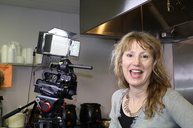 Keri Cannistraro is at home at her video production company in Burke.