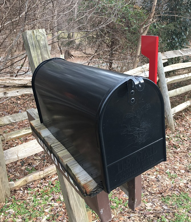 Several homes in Potomac had their outgoing mail stolen.