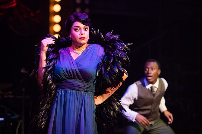 Iyona Blake and Solomon Parker III in “Ain’t Misbehavin’” at Signature Theatre.