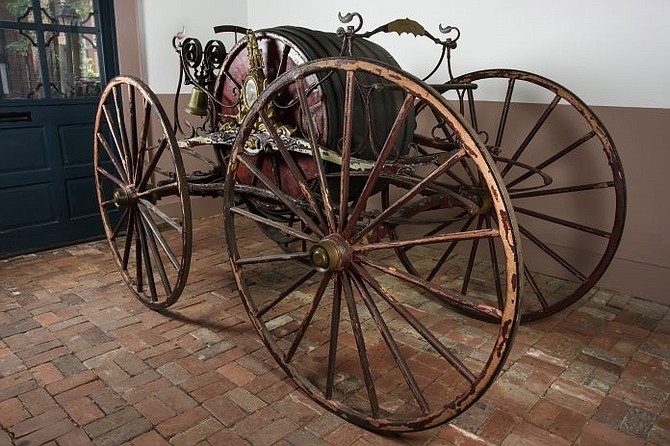 Through online voting, the Office of Historic Alexandria has won a $4,000 grant from the Virginia Association of Museums to help restore the 1858 Prettyman Hose Carriage on display at the Friendship Firehouse Museum.