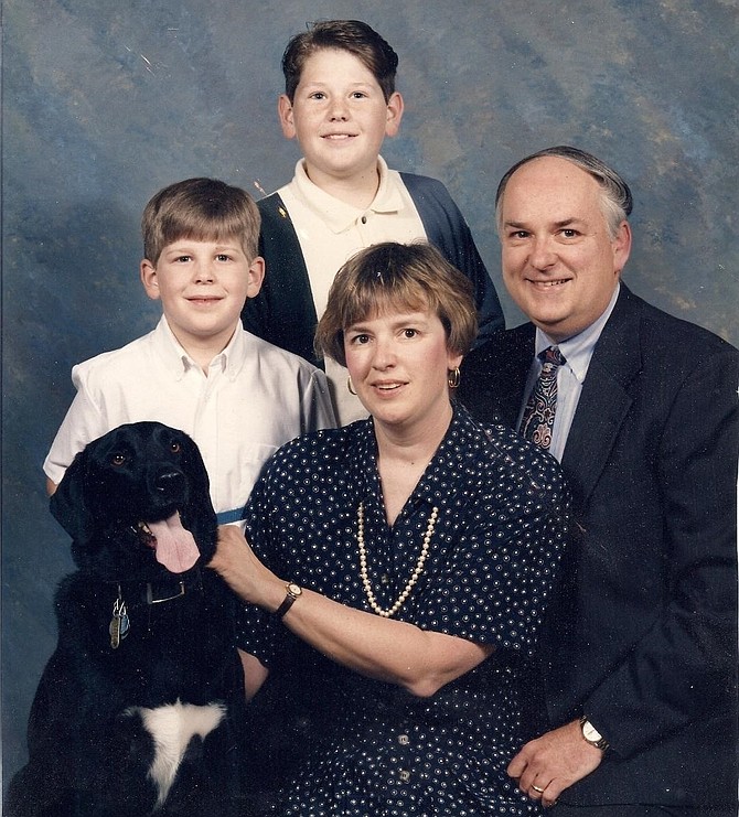 Ginny and Richard Obranovich with sons Charles Hill Jr. and Robert Hill.