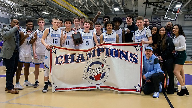 The Centreville Wildcats are the Concorde District Champions after defeating the Oakton Cougars 79-55.