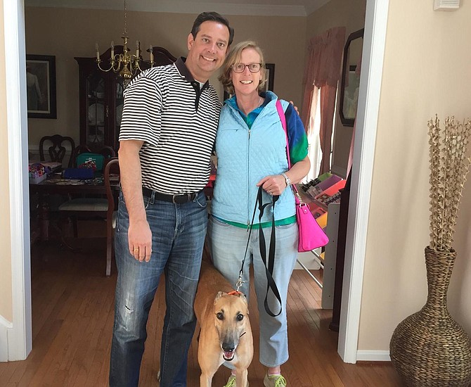 Jenny and Ken Harrop with Julie on her “gotcha day.”