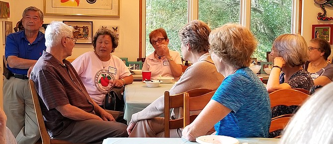 An ice cream social organized by the Potomac Community Village.