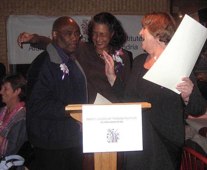 Bill Euille with PLTI co-founders Joyce Woodson and Fay Slotnick at the 2011 PLTI appreciation dinner.