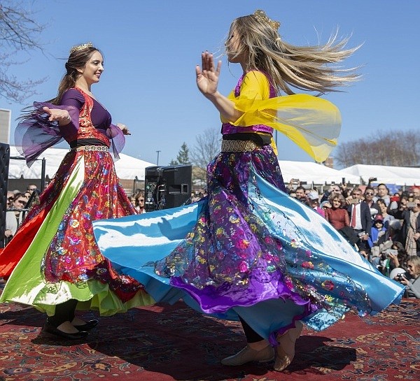 Persian dancers celebrate the Nowruz Festival last year in Tysons Corner Center.