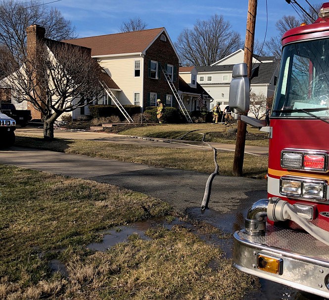 House fire in the 6400 block of Briarmoor Lane in the Franconia area of Fairfax County caused damages of approximately $20,000.