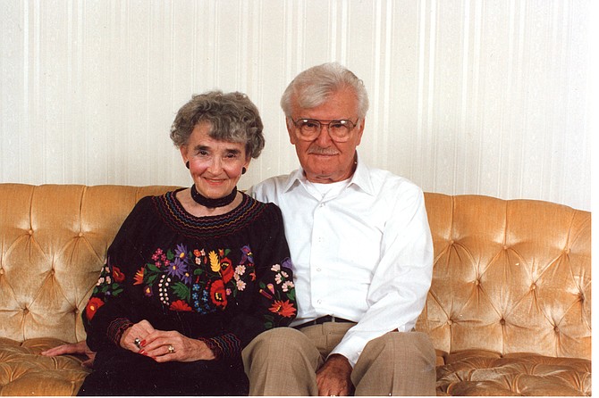 Klara and Kalman on their 50th wedding anniversary.