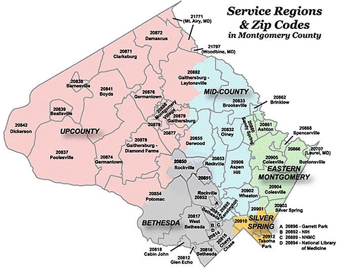 Service Regions map