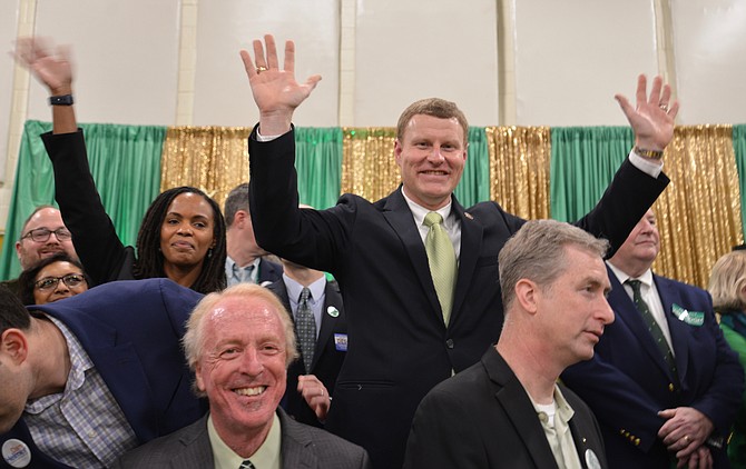 The winner – at least according to the Straw Poll. Lee District Supervisor Jeff McKay “won” his election to chairman of the Fairfax County Board of Supervisors with 57.5 percent of the 500 ballots cast at Connolly’s St. Pat’s Day Bash. “But it’s a great start,” said the candidate.