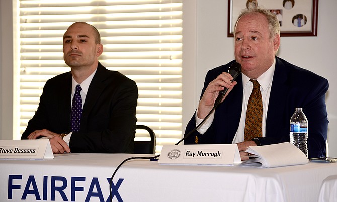 Vying for the top law enforcement slot in Fairfax County as the Commonwealth’s Attorney, Steve Descano, the challenger and Ray Morrogh, the incumbent, face off at a forum hosted by the NAACP.