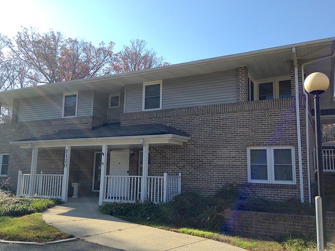 One of the homes used for transitional housing.