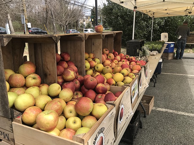 Apples, mushrooms, greens, herbs, eggs, cider and more delivered Thursdays by McCleaf’s Orchards.