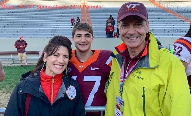 Marco Christiani with his parents, Nancy and Michael Christiani.