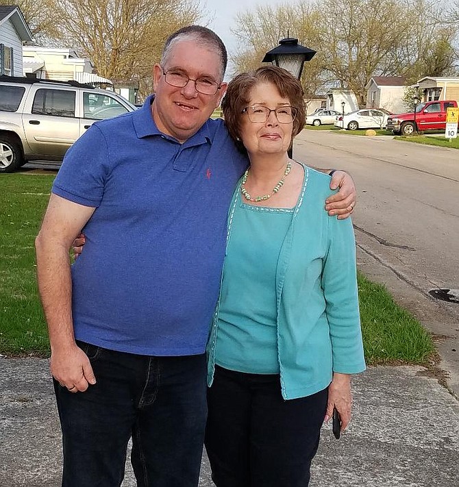 Patrick Sullivan of North Springfield, with his birth mother Eileen of Ohio.