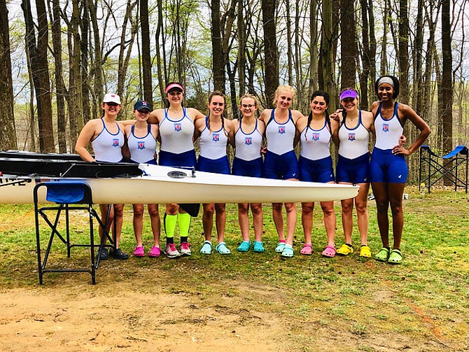 The women’s second varsity eight placed took silver in the Darrell Winslow Regatta.