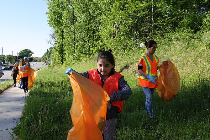 It was an all-age activity cleaning up Jeff Todd Way.