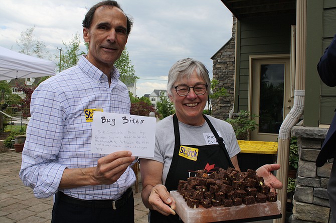 Cricket brownies were a highlight of Supervisor Dan Storck's earth day event.