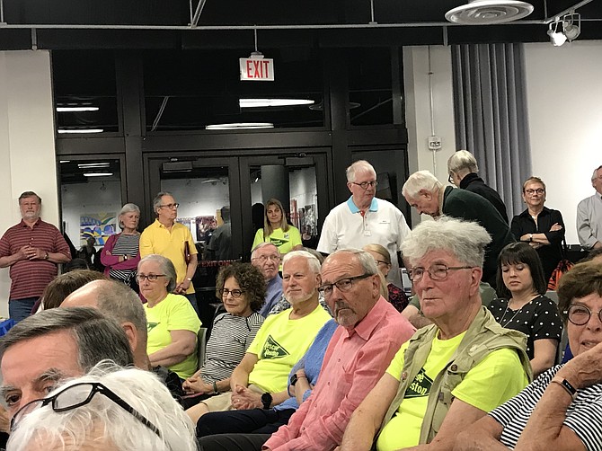 The Lake Anne Community Center fills during the RCA Hunter Mill Supervisor Candidate Forum 2019.