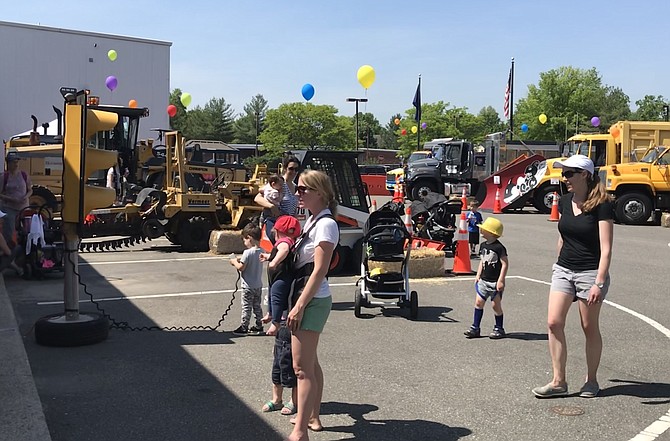 It's big rigs, balloons and preschoolers at the Town of Herndon Department of Public Works Big Truck Days 2019.