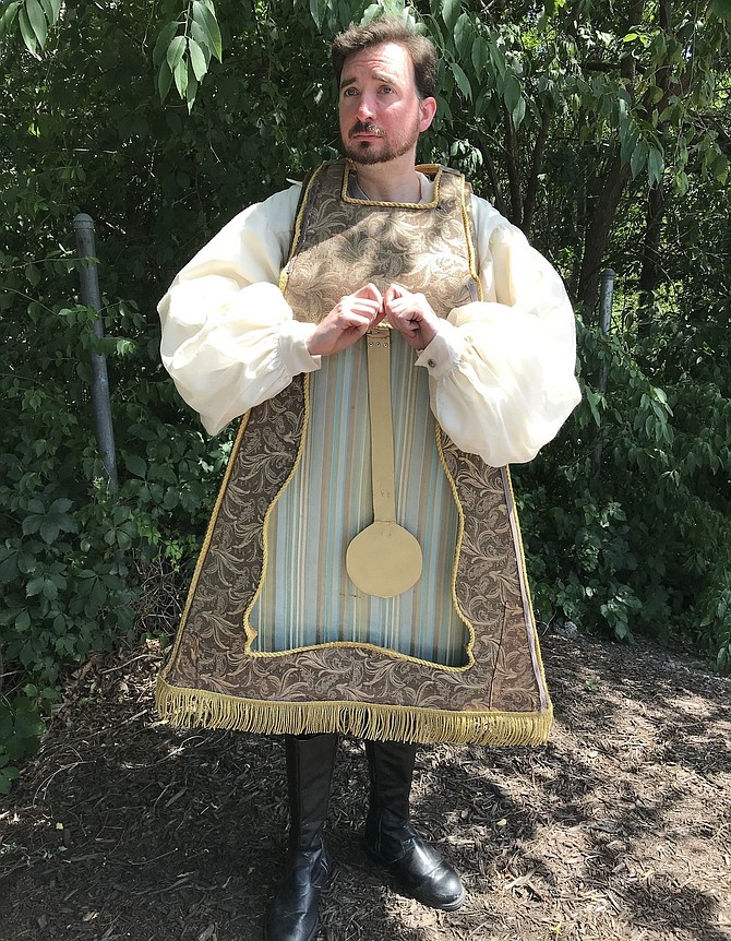 Andy Shaw portrays Cogsworth in the upcoming “Beauty and the Beast.”