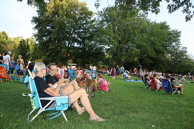 On the lawn at Burke Lake, the concert series is a relaxing way to wrap up a summer day.