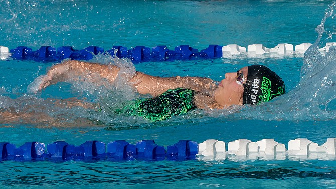 Montse Garduno Estrada placed first in the backstroke.