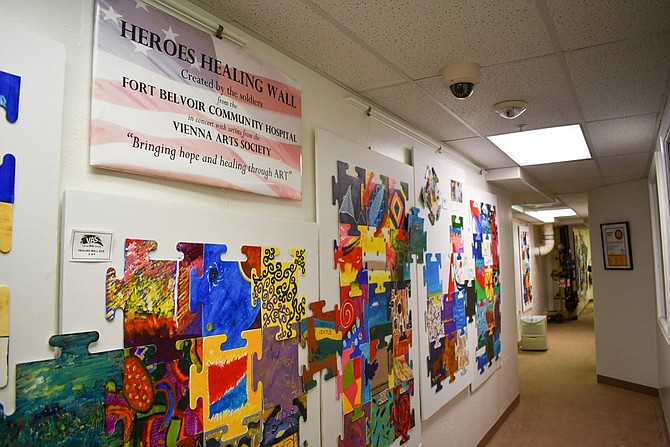 “The Healing Wall” and “The Open Door” exhibits are located on the lower level of the building.