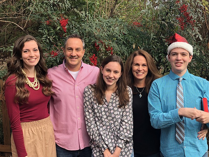 From left, Emily, Ed, Meghan, Anne and Owen Nuttall.