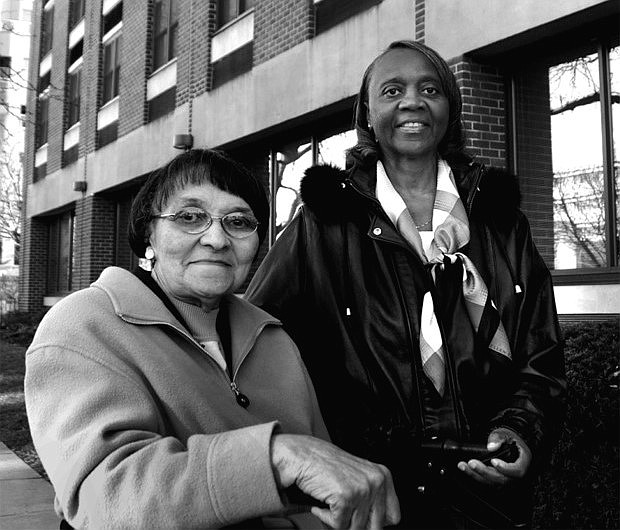 Gwendolyn Menefee-Smith, at right, was selected as a Living Legend of Alexandria in 2012 along with Dorothy Turner for their advocacy for public housing tenants’ rights.