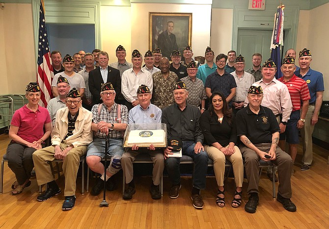 Members of American Legion Post 24 celebrated the 100th anniversary of the organization’s charter Aug. 14 at Gadsby's Tavern Legion ballroom in Old Town.